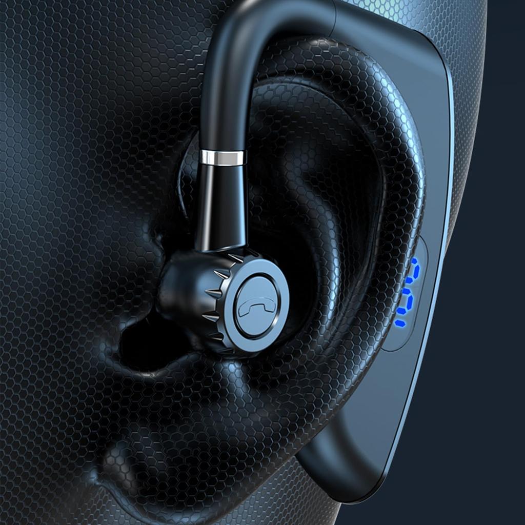 Bluetooth Single Bluetooth Single Fast IPX6 Single LED Battery Level Physical Automatic Instant Wireless Bluetooth Headset for and Compatible with