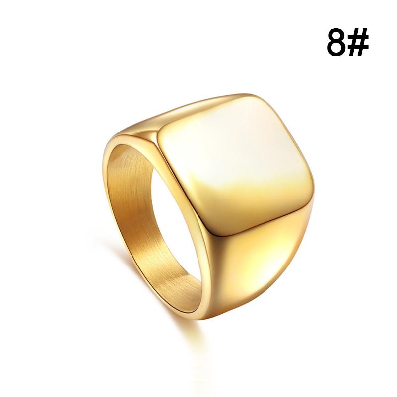 Mens Jewelry Ring Simple Stainless Steel Rings Solid Polished Classic Fashion Wedding Ring