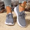 Shoes Women's New Sports Shoes Lace-up Fashionable and Versatile Daily Casual Women's Shoes Mesh Breathable Large Size Women's Shoes
