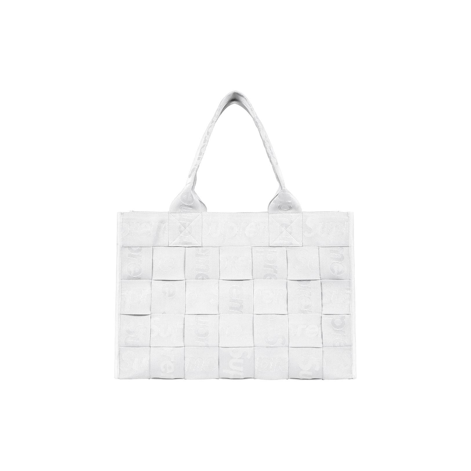 

New Supreme Fabric Tote Bag, Shopping Bag, Handbag Tubas Unisex White SUP-SS23-0610 53.3*22.9*38.1CM