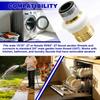 Snap Coupling Dishwasher Hose Adapter Replacement, Brass Snap Collar Fitting with Removable Aerator Compatibility, 15/16 In-27 or 55/64 In-27 to 3/4