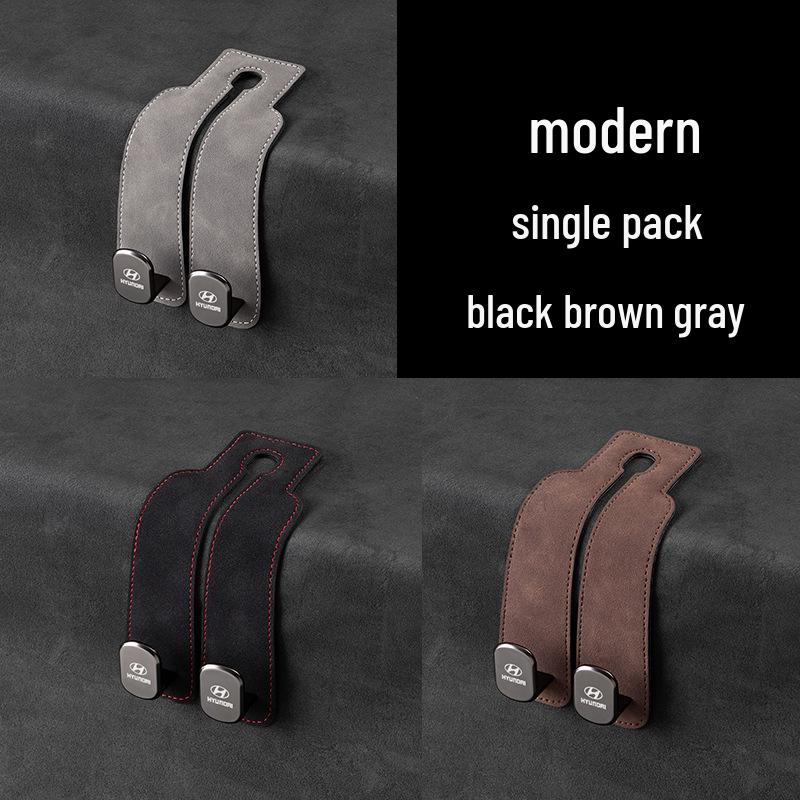 Zamszowe haczyki na telefon i do przechowywania na tylne siedzenie