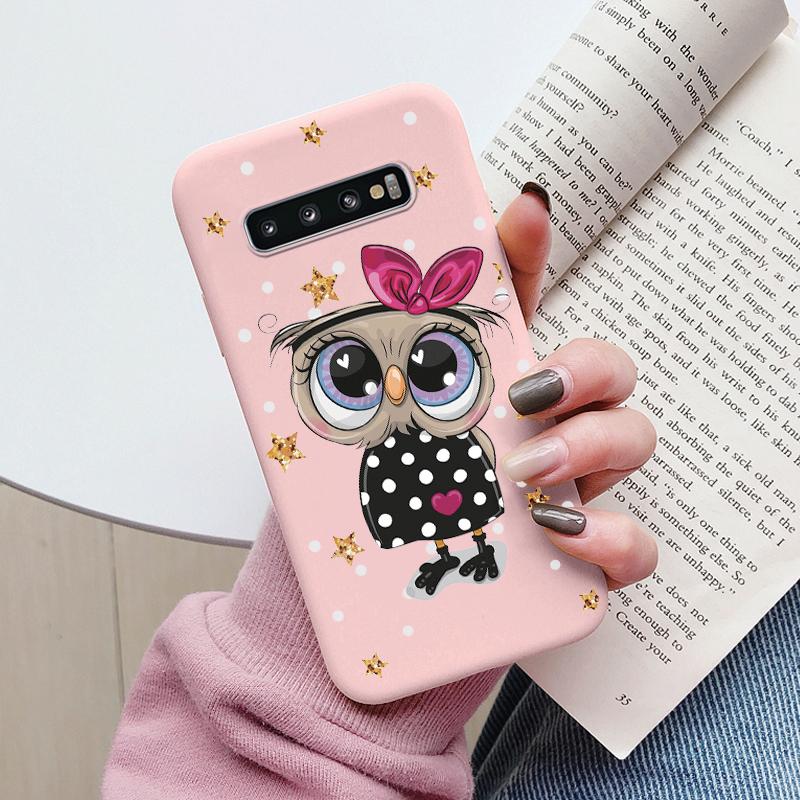 Case For Samsung Galaxy S10 S 10 Plus S10E Phone Cover Cute Cartoon Candy Painted Soft TPU Coque For Samsung S10 S10+ S10E Funda