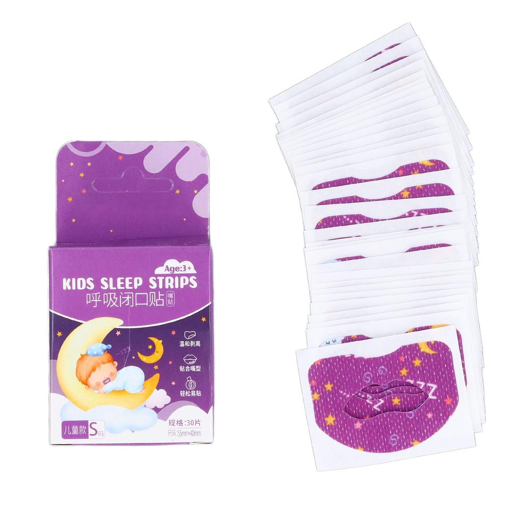 30 Stück Mundstreifen Atmungsaktiv Sanfte Haftung Bessere Nasenatmung Mundschlaf-Pflaster für Reisen