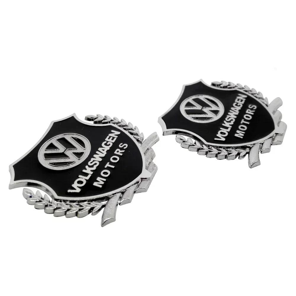 

Для VOLKSWAGEN VW 2 шт. Наклейка для Volkswagen Golf MK4 MK6 MK7 Jetta Touareg Beetle Passat Polo Tiguan CC Наклейка на кузов автомобиля Металлическая E армия зеленый