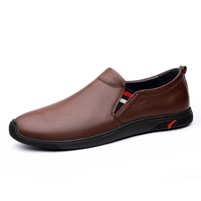 Genuine Leather Shoes Men'S Business Shoes Soft Sole Male Casual Shoes Black Loafers Men Non-Slip Sneakers Man Brand Dress Shoes