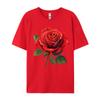 Unisex Clothing Red Rose Tees Birthday Camisa Unisex Retro Funny Camisa Unisexs TShirts Funny Tops Tees Top Quality
