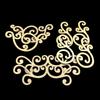 8-Pack Handmade Wood Leaf-Shaped Window Grille Stickers - Wedding & Home Decor