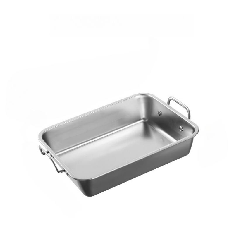 

Глубокий противень из нержавеющей стали, прямоугольный противень для выпечки, форма для запекания рыбы, поднос для подачи еды, форма для выпечки, кухонные аксессуары