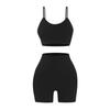 TK Sports Crop Top & High Waist Yoga Shorts Set
