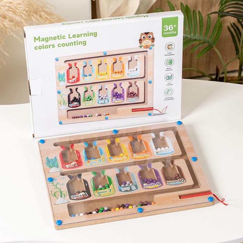Toddler Magnetic Maze Puzzle: Concentration & Logical Thinking Toy
