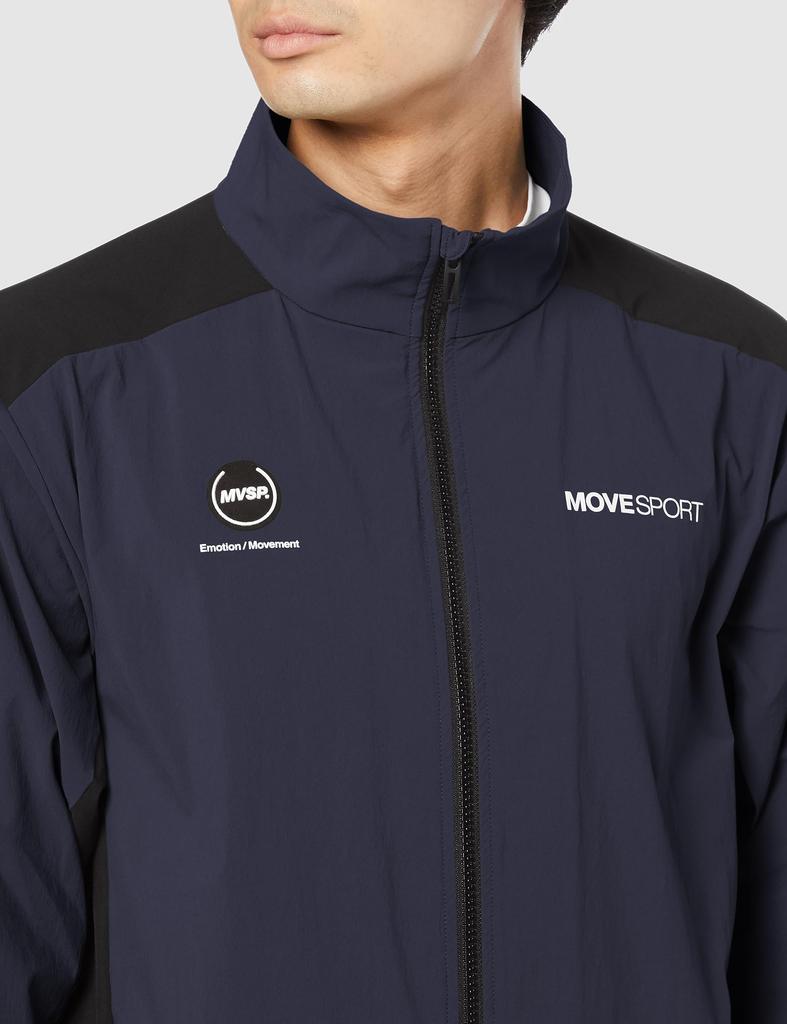 Piste Descente, přední otevírání s oběma kryty, MVSP 4WAY Stretch, voděodolný, UV ochrana, dešťový, M [Move Sports] (UPF 50+) DMMWJF11(NVBK)