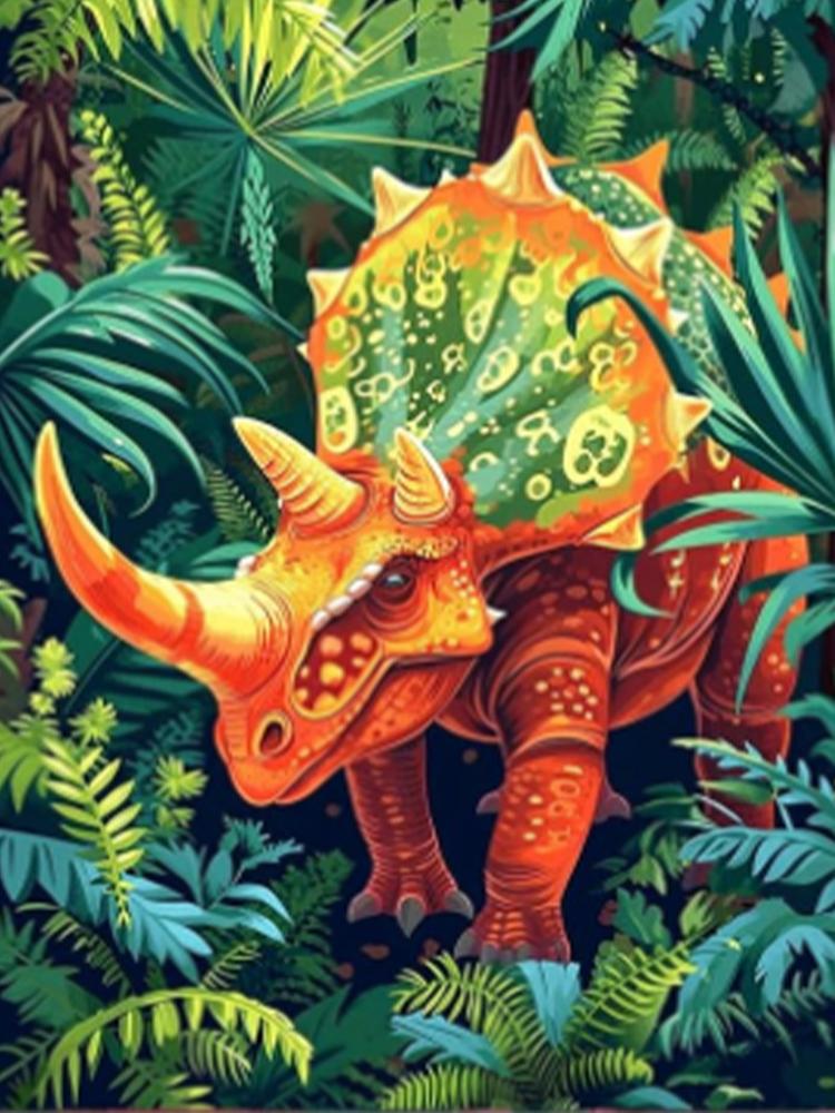 

5D DIY Алмазный Рисунок Динозавр Полный Круг Квадрат Новый Продукт Животное Алмазная Вышивка Мозаика Вышивка Крестом Ручной Работы Подарок Full Round 20x30CM