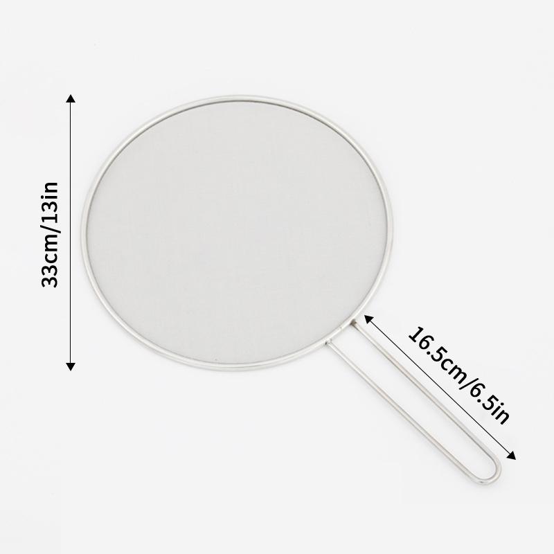 Cooking Frying Stainless Steel Anti Splatter Guard Oil Net Grease Splatter Screen Pan Mesh Guard Screen Splash Cover