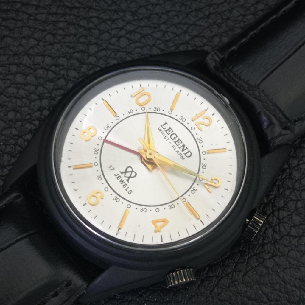 SWISS VINTAGE LEGEND HAND-WINDING MENS REFURBISHED ALARM WATCH a707536-1