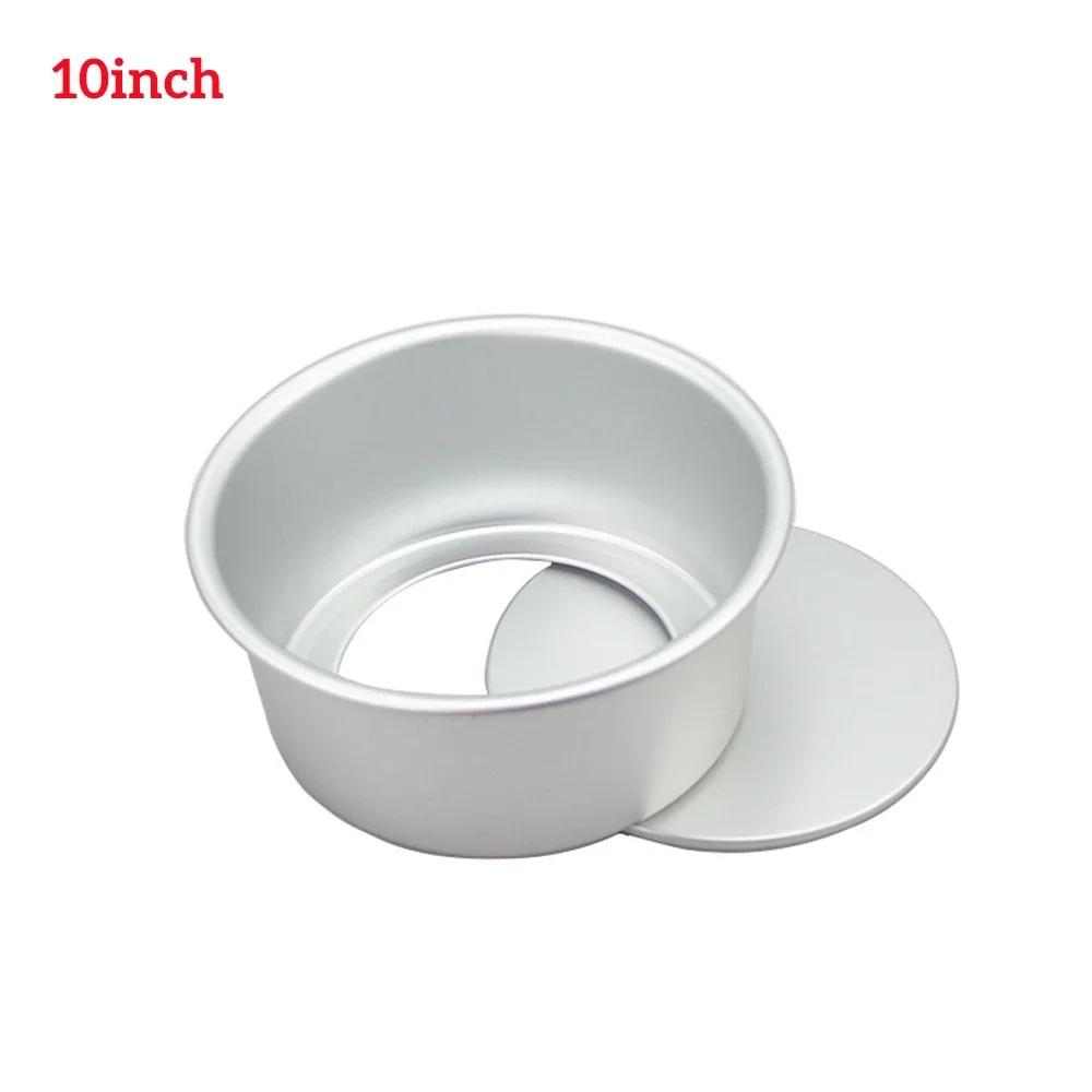 1/3pcs Round Aluminum Cake Molud with Removable Bottom 4/6/8/10inch Hard Anodized Aluminum Cake Mold Non-stick Cake Pan Bakeware