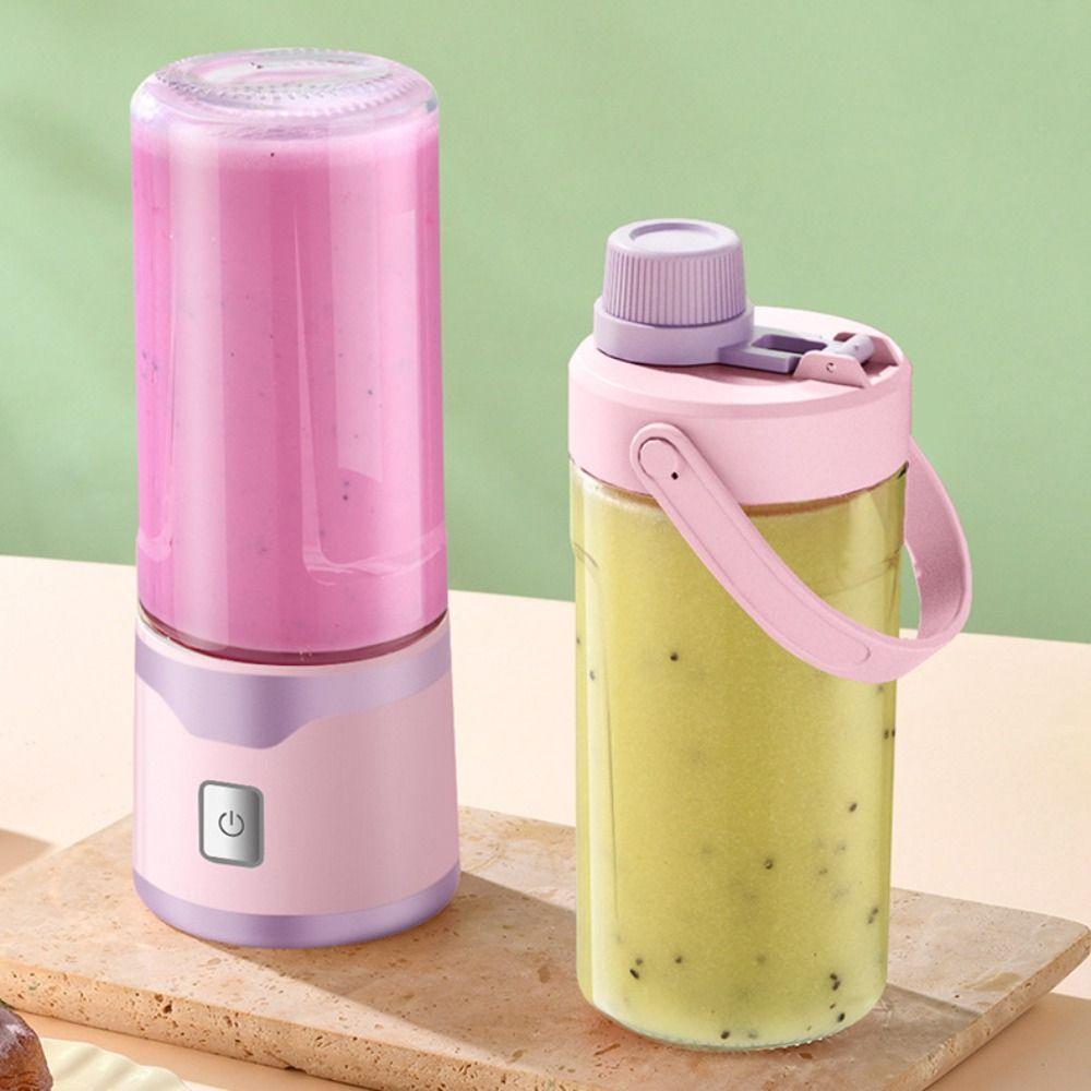 Multifunktionale wiederaufladbare elektrische USB-Saftpresse Tasse Doppelbecher 500 ML Mixbecher Handheld Smoothie Mixer Tasse Outdoor