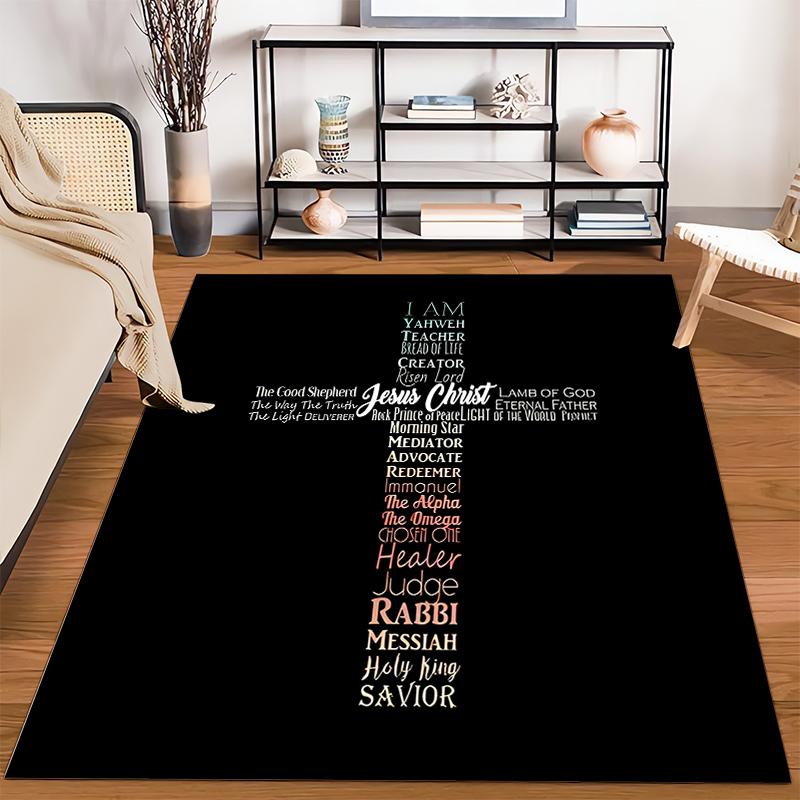 Reindeer Christmas Plaid Rug - Non-slip Rug Suitable for Living Room and Bedroom Sofas