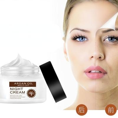Noční krém Amino Acid Collagen Face Whiteing Cream redukuje jemné linky