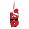 2D 26 Letter Christmas Ornaments Acrylic Flat Christmas Tree Home Decorations Ornaments