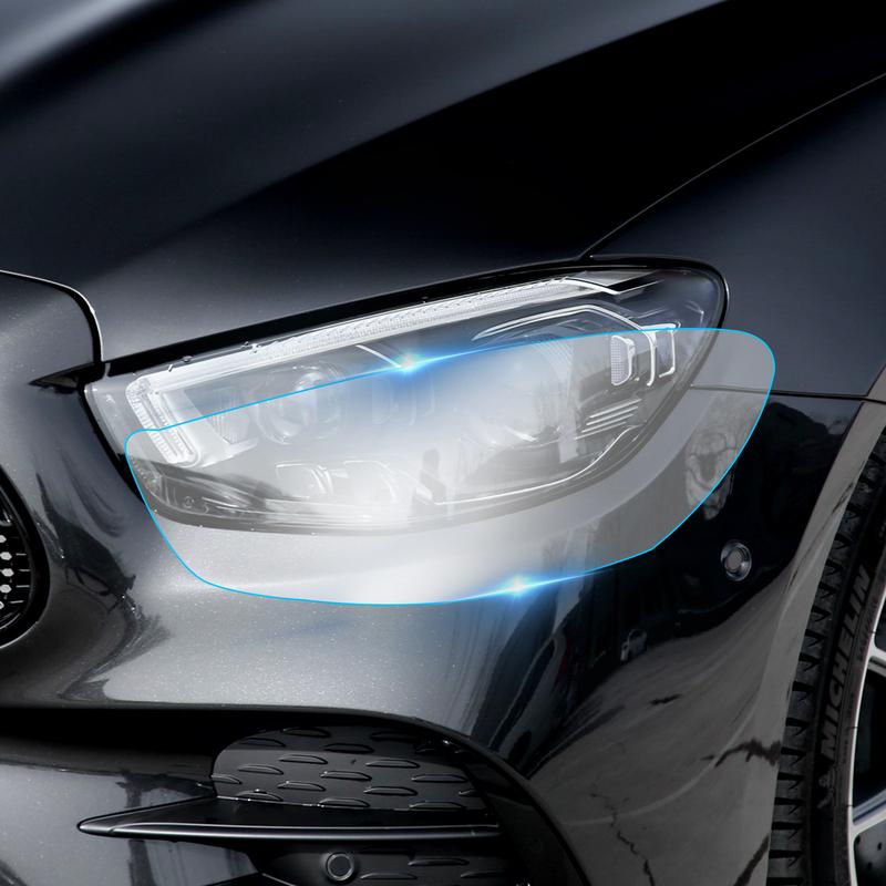 For Mercedes Benz E Class W213 2021-2023 PPF Paint Protection Film Transparent Protective Film Car Headlight Rearview TPU Film.