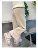 Girls' Warm Lambswool Wide-Leg Winter Pants