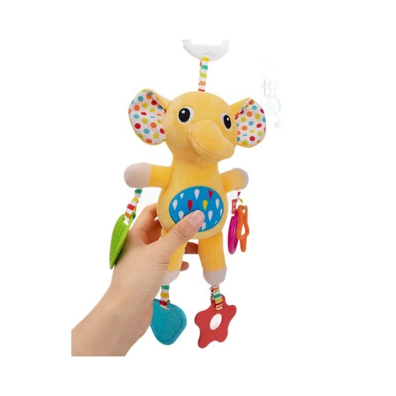 Baby Carriage Rattle Toy With Lighted Features For Toddler Development And Entertainment