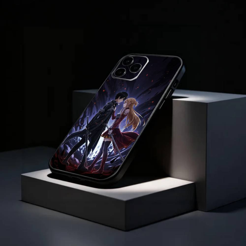 VRMMORPG Sword Art Online Phone Case Silicone Soft For IPhone 17 16 15 14 13 12 11 X XR Plus Pro Max Plus
