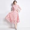 Noblewoman Lace Summer Dress: Elegant Crochet Embroidery for a Lady-like Temperament