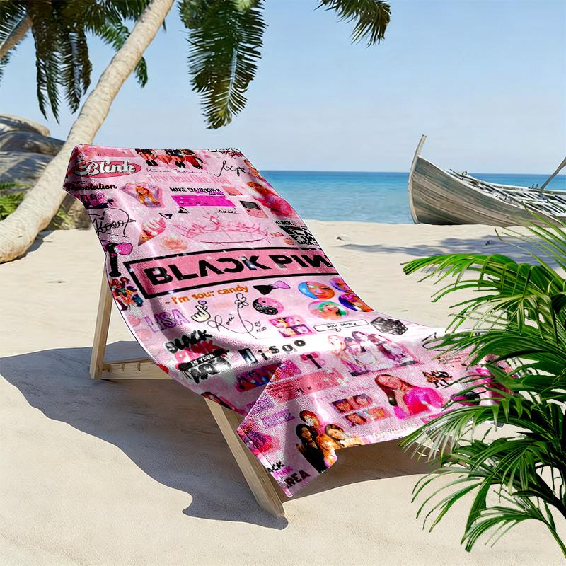 Blackpink's Global Phenomenon beach towel soft Outdoor camping Absorbent bath towel quick-drying swim towel swim Travel and vacation towels