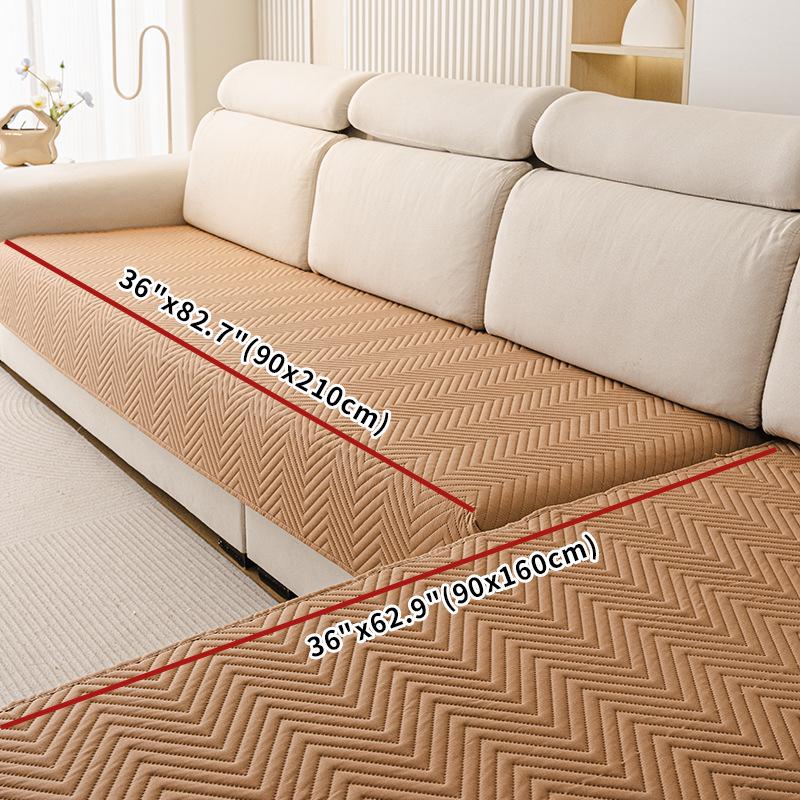 2026 New Autumn/Winter Non-Slip Waterproof Sofa Cover - Simple Style, Thick Brushed Fabric