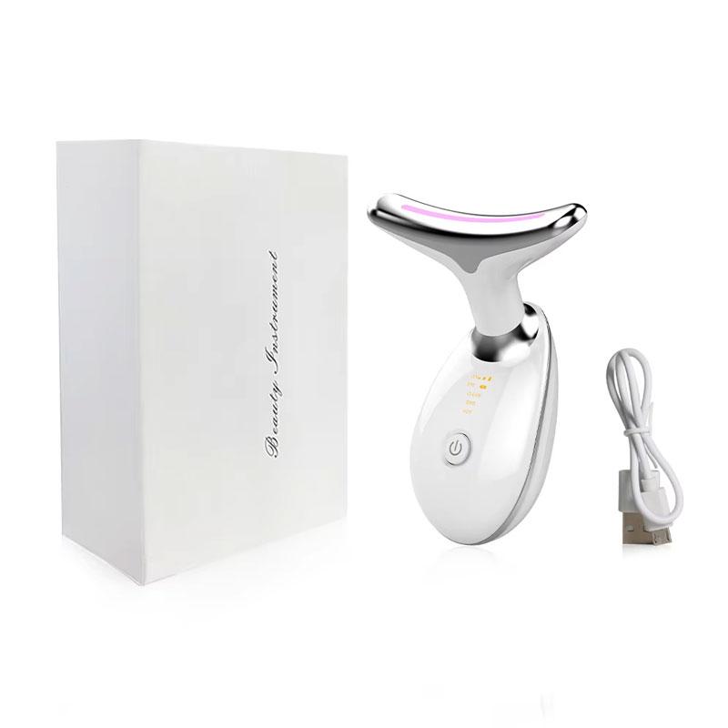 3 Color Neck And Face Massage Device, Multifunction Beauty Instrument, Gift For Women And Mother's Day