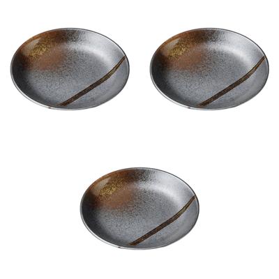 Setomonohonpo (Setomonohonpo) Set of 3 Nanban Fukinagashi 4.0 Plates [13.3 X 2.2cm] | Small Ceramic Plates