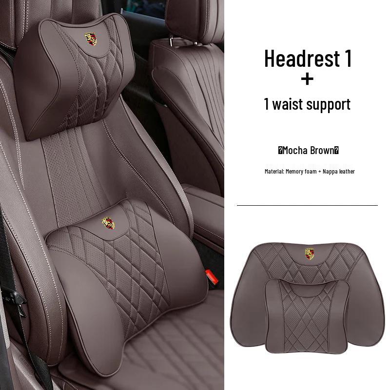 Porsche Cayenne, Macan, Panamera, 911/718 Car Headrest & Lumbar Support Cushions
