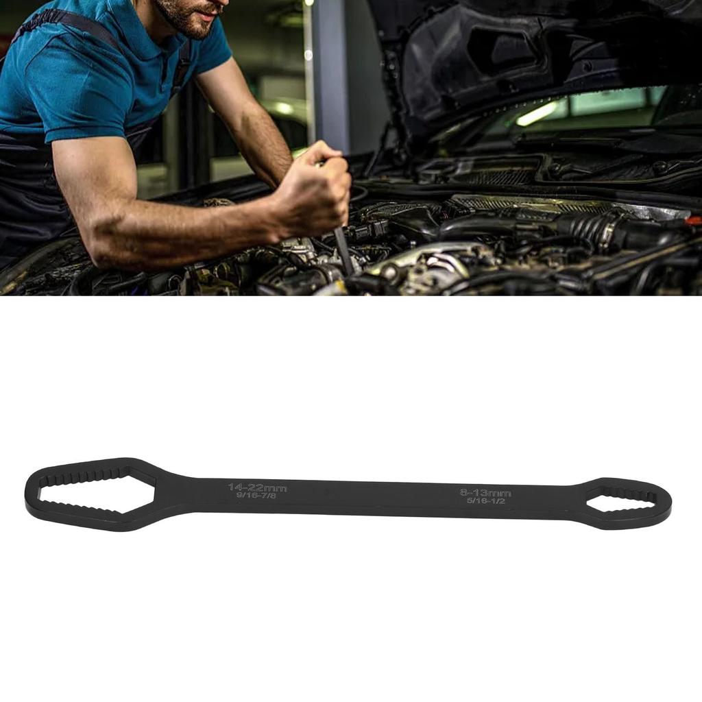 Double Ended Self Tightening Wrench Multifunctional   822mm Self Tightening Spanner for Auto Repair
