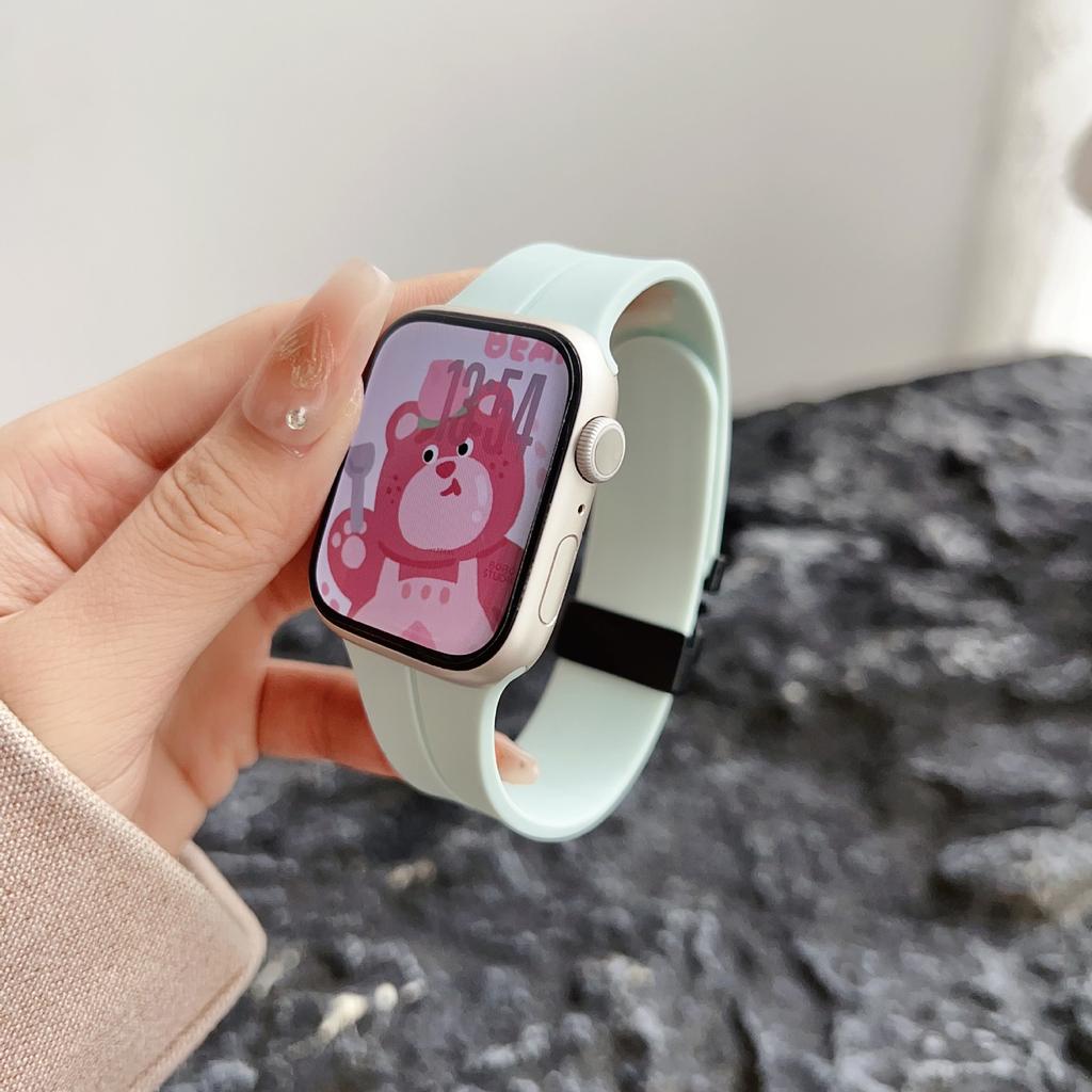 For Apple Applewatch109876 Generation Watch Parachute Buckle Silicone Strap Iwatchse New