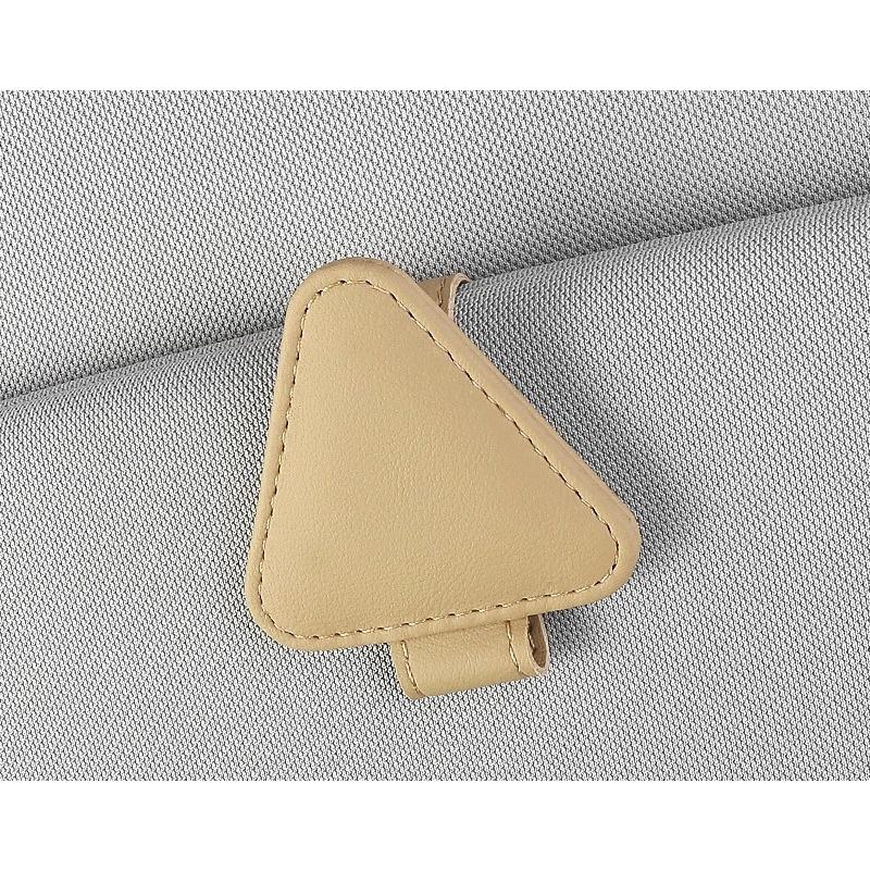 1Pc Car Sunglasses Holder Sun Visor Sunglasses Clip PU Glasses Case Mount Ticket Card Clip Car Interior Accessories