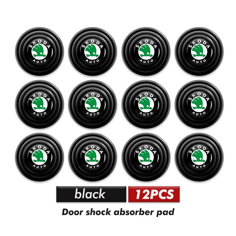 Car Sticker Car Door Anti-shock Pad Buffer Pad Crash Pad Silicone Pads Accessories For Skoda Octavia A5 A7 RS Fabia Superb Rapid NL6