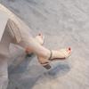 Sandals Women's 2026 Summer New Korean Version Versatile Student Fashion Fairy Style Thick Heel Open Toe High Heels