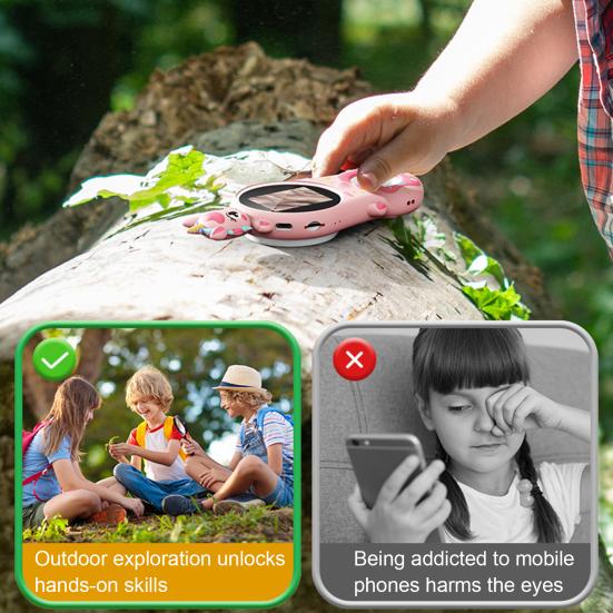 

Kids Digital Microscope 200X Mini Portable Pocket Microscope Camera with 2-Inch IPS Screen Built-in 8 LEDs Educational Science Experiment Magnifying фіолетовий