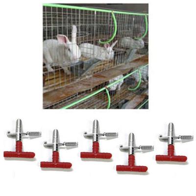 10Pcs Nipple Waterer Drinkers Water Rabbit Guinea Pig Ferret Rat Mouse Feeder