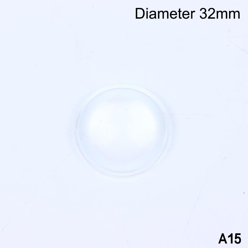8-44 Mm Round Transparent Acrylic Plano-Convex Lens Flashlight Led Lens Focusing Torch Accessories Magnifying Glass Convex Lens