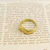 18k Gold Minimalist Cold Style Polished Ring Band