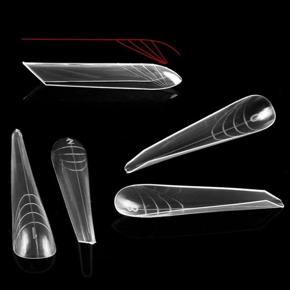 Curved Stiletto Advanced Shape Dual Forms Poly Nail Gel 3D Nail Forms 2025 Nail Design Tools