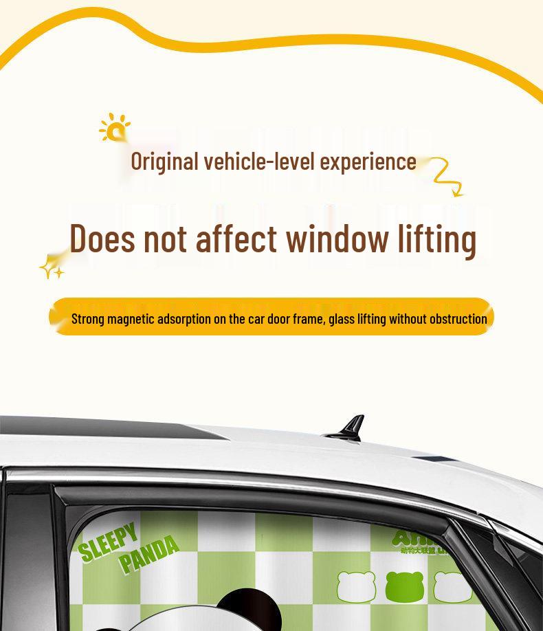 Car Side Window Privacy & Sunshade with Magnetic Heat Insulation