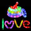 12 Pcs Glow Sticks Party Favors LED Light Up Pop Tubes Kids Toy Glow In The Dark Necklaces Bracelets Party Supplies for Birthday Christmas