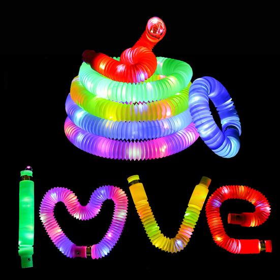 12 Pcs Glow Sticks Party Favors LED Light Up Pop Tubes Kids