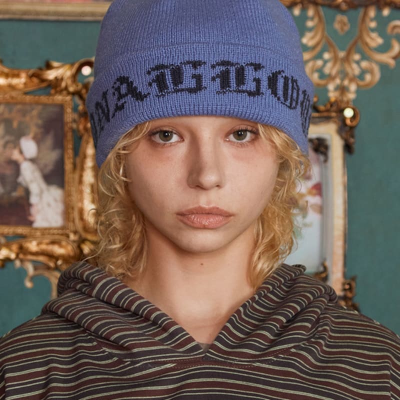 

ШАПКА БИНИ С ЛОГОТИПОМ UNALLOYED GOTHIC ROOM / СИНИЙ FREE