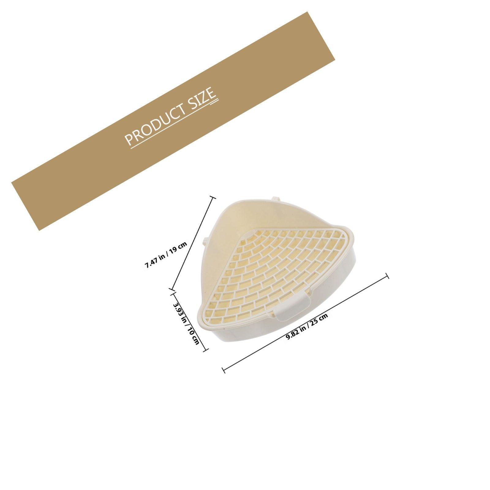 Pet Toilet Bunny Litter Box Triangle Potty Trainer Corner Litter Bedding Box Rabbit Potty Training Tray Guinea Pig Chinchilla белый