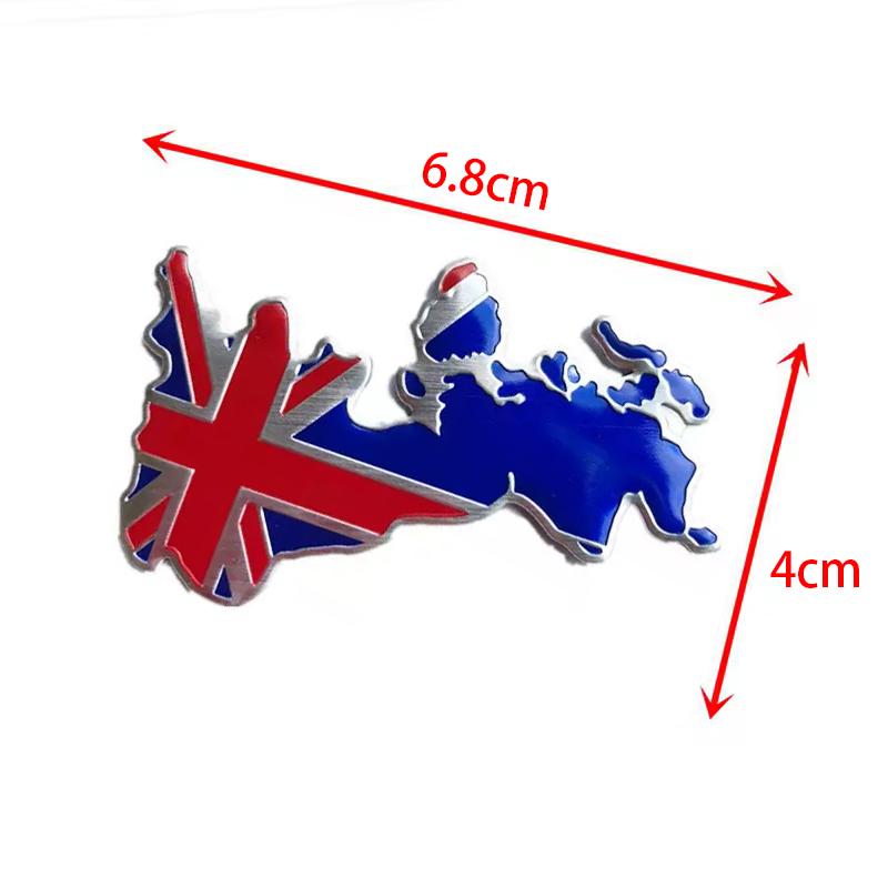 3D Metall Für England UK Flagge Schild Emblem Metallabzeichen Auto LKW Motorrad Karosserie Stoßstange Zierleiste Styling Aufkleber Autozubehör